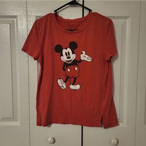 Disney mickey mouse red short-sleeved tee